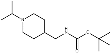 tert-Butyl [(1-isopropylpiperidin-4-yl)methyl]carbamate Structure