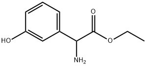 RS-3-hydroxyphenylglycine ethyl ester Structure