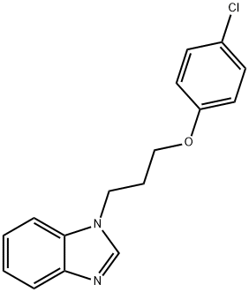 1-(3-(4-chlorophenoxy)propyl)-1H-benzo[d]imidazole 구조식 이미지