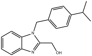 (1-(4-isopropylbenzyl)-1H-benzo[d]imidazol-2-yl)methanol Structure