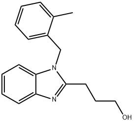 3-(1-(2-methylbenzyl)-1H-benzo[d]imidazol-2-yl)propan-1-ol Structure