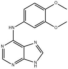 N-(3,4-dimethoxyphenyl)-9H-purin-6-amine Structure