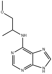 N-(1-methoxypropan-2-yl)-9H-purin-6-amine 구조식 이미지