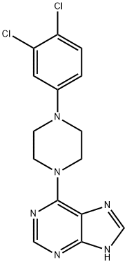 6-(4-(3,4-dichlorophenyl)piperazin-1-yl)-9H-purine Structure