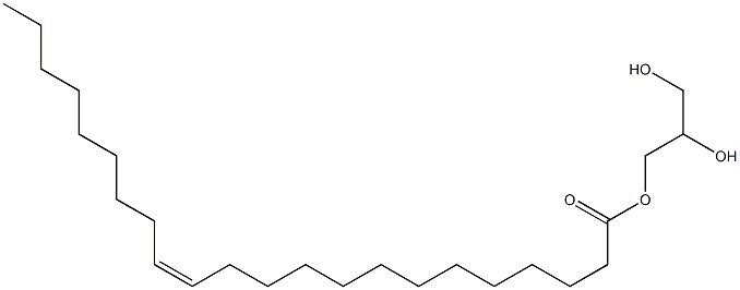 2,3-dihydroxypropyl (Z)-docos-13-enoate Structure