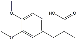 3-(3,4-dimethoxyphenyl)-2-methylpropanoic acid 구조식 이미지