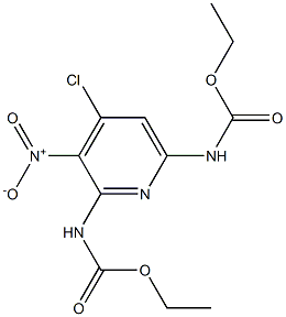 Carbamic acid,(4-chloro-3-nitro-2,6-pyridinediyl)bis-, diethyl ester (9CI) Structure