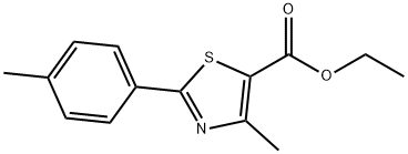4-Methyl-2-p-tolyl-thiazole-5-carboxylic acid ethyl ester Structure