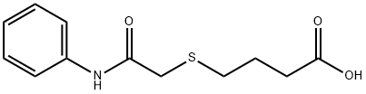 4-Phenylcarbamoylmethylsulfanyl-butyric acid 구조식 이미지