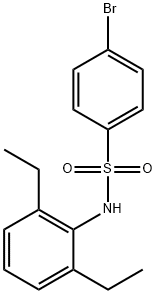 4-bromo-N-(2,6-diethylphenyl)benzenesulfonamide Structure