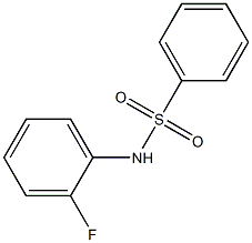 N-(2-fluorophenyl)benzenesulfonamide Structure