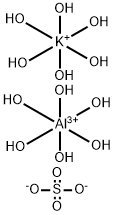 aluminum:potassium:disulfate:dodecahydrate Structure