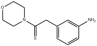 Ethanethione,2-(3-aminophenyl)-1-(4-morpholinyl)- 구조식 이미지