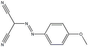 Propanedinitrile,2-[2-(4-methoxyphenyl)diazenyl]- 구조식 이미지