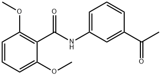 N-(3-acetylphenyl)-2,6-dimethoxybenzamide Structure