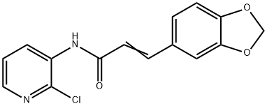 (E)-3-(1,3-benzodioxol-5-yl)-N-(2-chloropyridin-3-yl)prop-2-enamide Structure