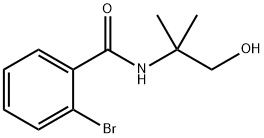 2-BROMO-N-(1-HYDROXY-2-METHYLPROPAN-2-YL)BENZAMIDE 구조식 이미지