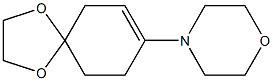 Morpholine, 4-(1,4-dioxaspiro[4.5]dec-7-en-8-yl)- Structure