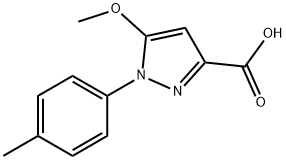 5-methoxy-1-p-tolyl-1H-pyrazole-3-carboxylic acid Structure