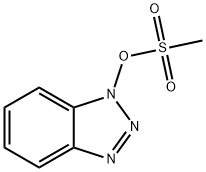 1H-Benzotriazole, 1-[(methylsulfonyl)oxy]- 구조식 이미지