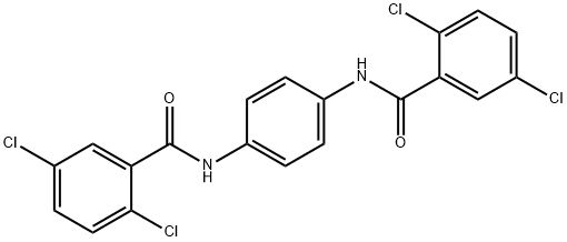 2,5-dichloro-N-[4-[(2,5-dichlorobenzoyl)amino]phenyl]benzamide 구조식 이미지