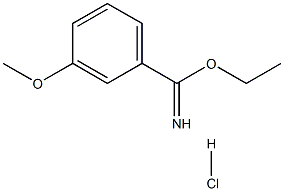 ethyl 3-methoxybenzene-1-carboximidate hydrochloride 구조식 이미지