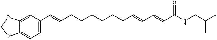 (2E,4E,12E)-13-(benzo[d][1,3]dioxol-5-yl)-N-isobutyltrideca-2,4,12-trienamide 구조식 이미지