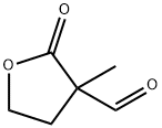 3-Methyl-2-oxo-tetrahydro-furan-3-carbaldehyde 구조식 이미지