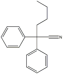 Benzeneacetonitrile, a-butyl-a-phenyl- 구조식 이미지