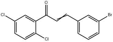 (2E)-3-(3-bromophenyl)-1-(2,5-dichlorophenyl)prop-2-en-1-one 구조식 이미지