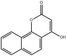 2H-Naphtho[1,2-b]pyran-2-one, 4-hydroxy- 구조식 이미지