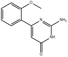 2-AMINO-6-(2-METHOXYPHENYL)PYRIMIDIN-4-OL 구조식 이미지