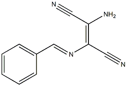 (E)-2-amino-3-(benzylideneamino)but-2-enedinitrile Structure