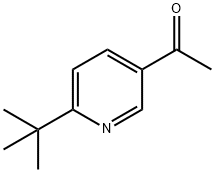 1-(6-(tert-butyl)pyridin-3-yl)ethanone 구조식 이미지