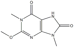 2-methoxy-1,9-dimethyl-7H-purine-6,8-dione Structure