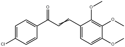 (2E)-1-(4-chlorophenyl)-3-(2,3,4-trimethoxyphenyl)prop-2-en-1-one 구조식 이미지