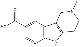 2-methyl-1,3,4,5-tetrahydropyrido[4,3-b]indole-8-carboxylic acid Structure