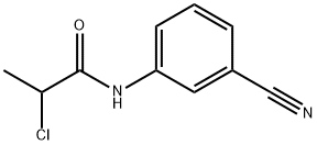 N-(3-Cyanophenyl)-2-chloropropanamide, 95% Structure