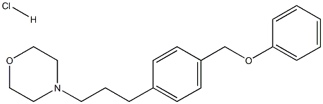 Morpholine, 4-(3-(4-(phenoxymethyl)phenyl)propyl)-, hydrochloride Structure