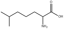 RS-2-amino-6-methyl-Heptanoic acid Structure