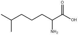 RS-2-amino-6-methyl-Heptanoic acid 구조식 이미지