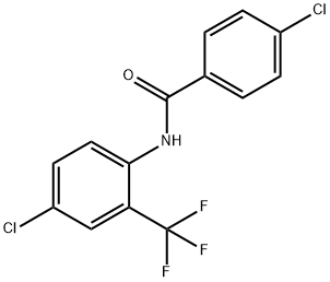 4-chloro-N-[4-chloro-2-(trifluoromethyl)phenyl]benzamide 구조식 이미지