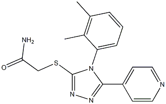 2-[[4-(2,3-dimethylphenyl)-5-pyridin-4-yl-1,2,4-triazol-3-yl]sulfanyl]acetamide Structure