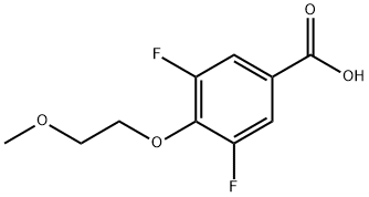 3,5-Difluoro-4-(2-methoxyethoxy)benzoicacid Structure