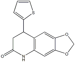 8-thiophen-2-yl-7,8-dihydro-5H-[1,3]dioxolo[4,5-g]quinolin-6-one Structure