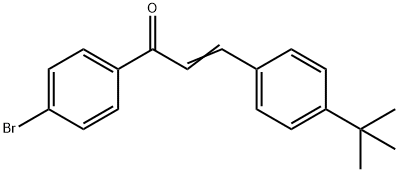 (2E)-1-(4-bromophenyl)-3-(4-tert-butylphenyl)prop-2-en-1-one Structure