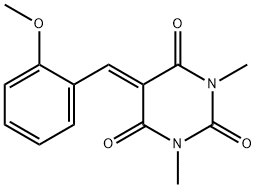 5-(2-methoxybenzylidene)-1,3-dimethylpyrimidine-2,4,6(1H,3H,5H)-trione Structure