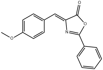 5(4H)-Oxazolone, 4-[(4-methoxyphenyl)methylene]-2-phenyl-, (4Z)- Structure