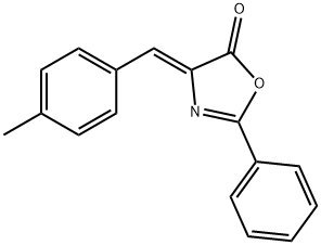 (Z)-4-(4-Methylbenzylidene)-2-phenyloxazol-5(4H)-one Structure