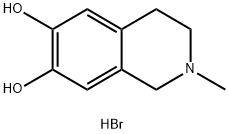 2-methyl-6,7-dihydroxy-1,2,3,4-tetrahydroisoquinoline hydrobromide 구조식 이미지